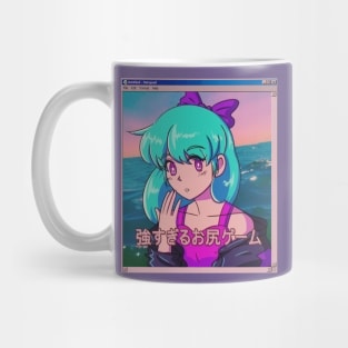 Retro Vaporwave 80s anime aesthetic Mug